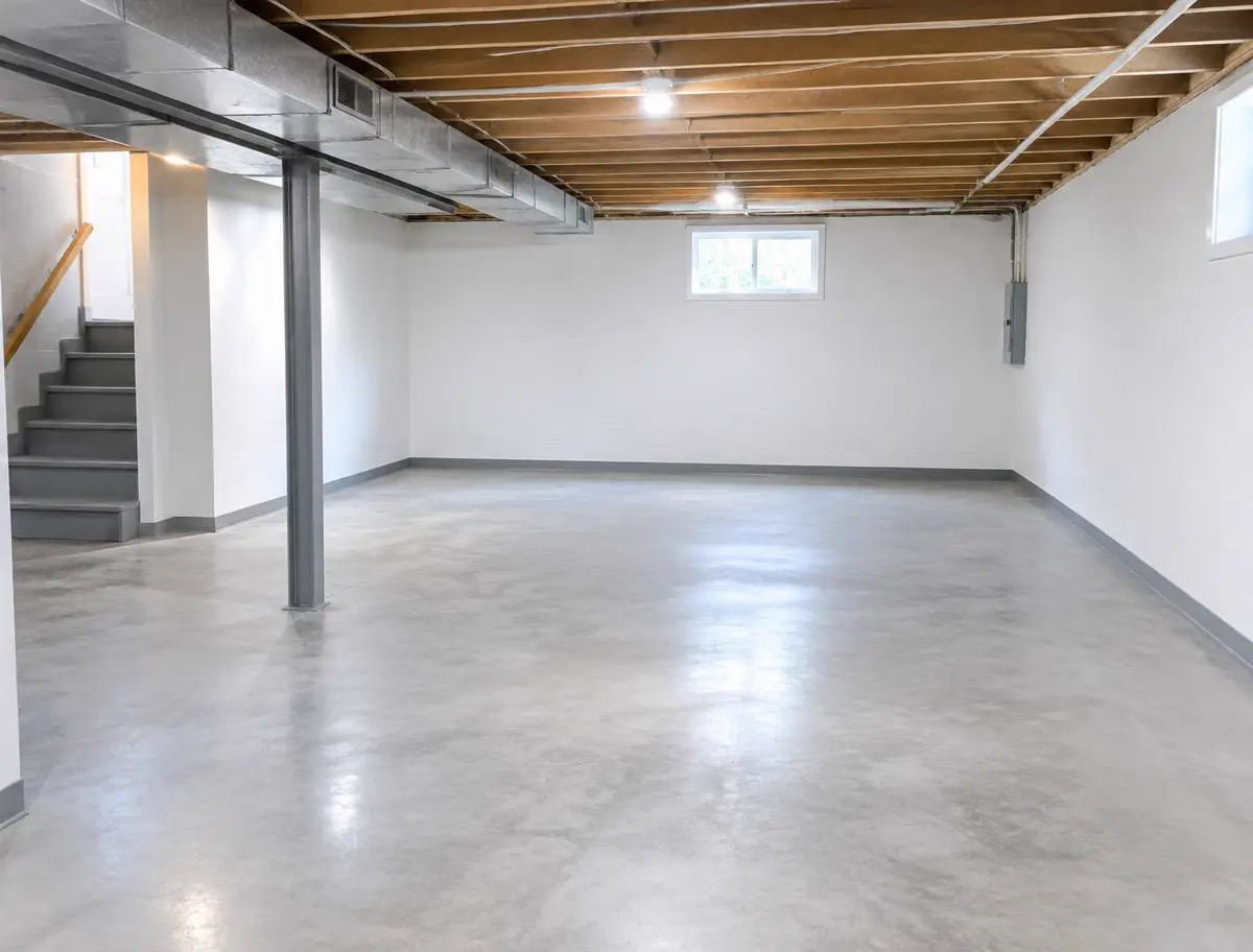 A room after a full junk removal cleanout